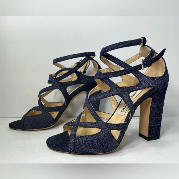 Toe Jimmy Choo Denim Shoes Jimmy Choo Amely Peep Toe Slingback